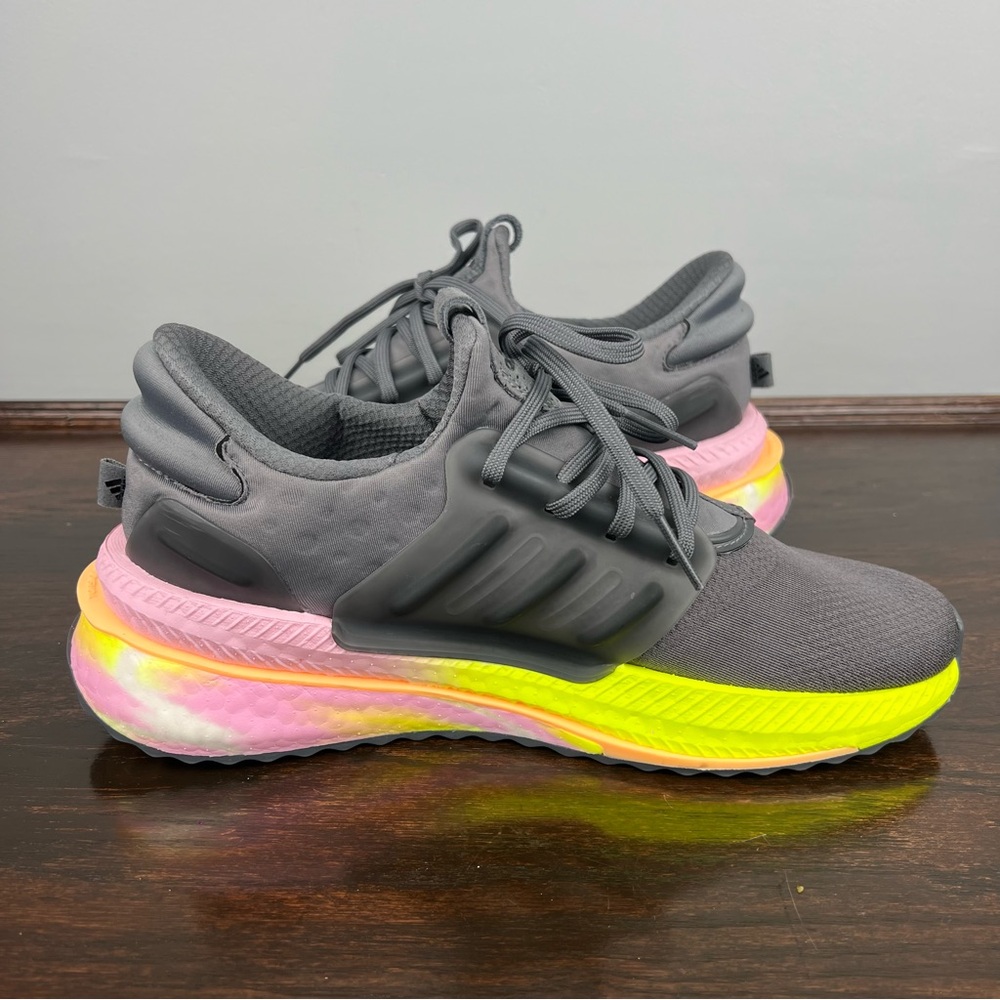 Adidas X_PLRBOOST Sneakers Womens Size 10 Running Shoes Grey Bliss Lilac - Picture 7 of 15